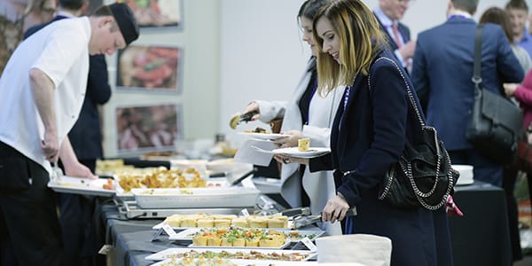 Lunch being service in the Technology and Innovation Centre. Photo: Sandy Young