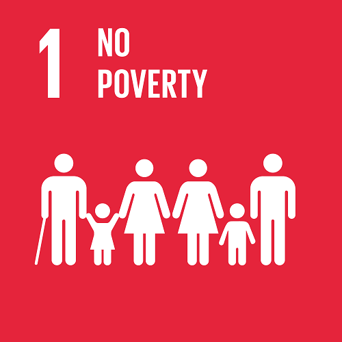 UN SDG 1 - No Poverty logo
