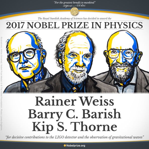 Nobel Prize in Physics 2017 (c) The Nobel Foundation