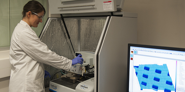 Scientist working in CMAC lab