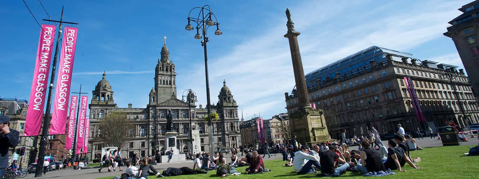 George Square in the sunshine