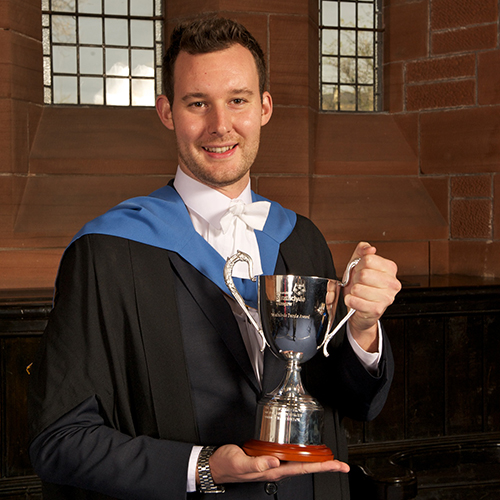 Craig Taylor, winner of the 2014 Strathclyde People Award