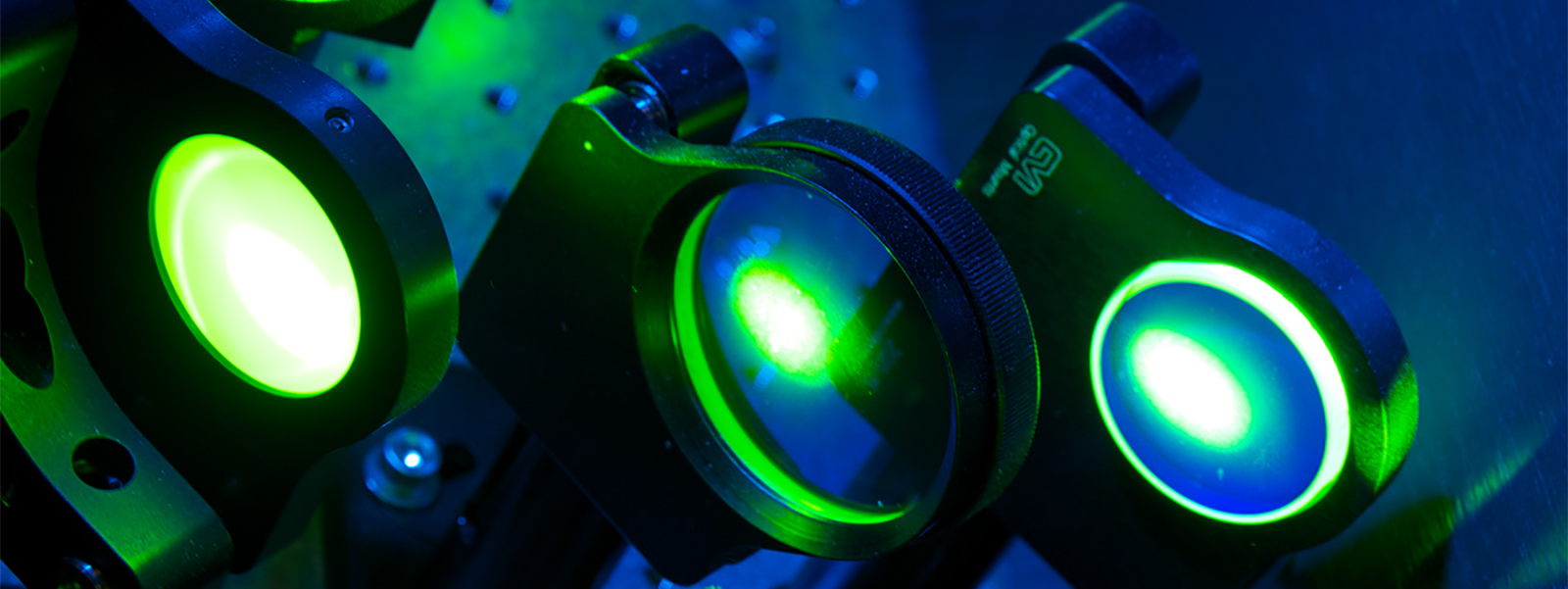 Lasers in a physics laboratory