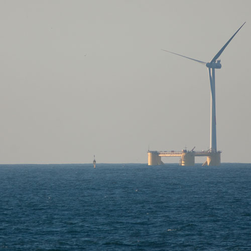 an offshore wind turbine