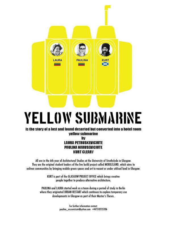 yellow submarine A4 poster