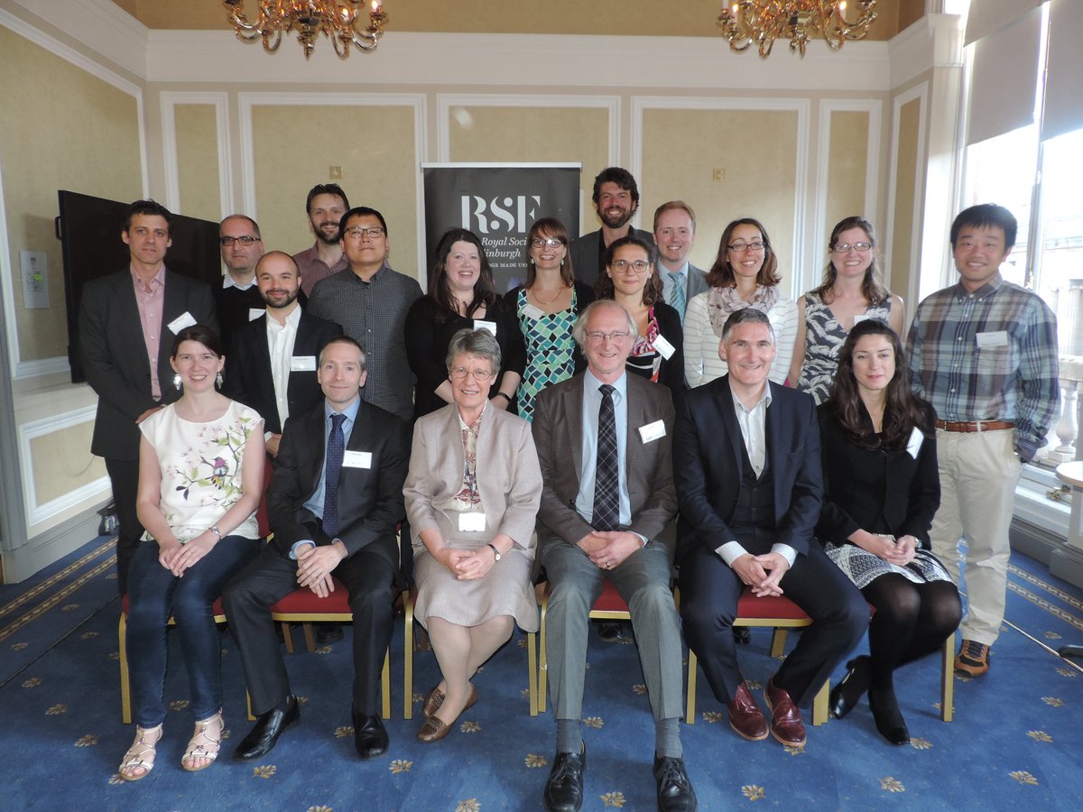 Photograph of award winners at the Research Awards Reception hosted by the Royal Society of Edinburgh on 12th September 2017