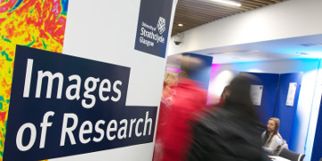 This picture shows the Images of Research pop up banner positioned in TIC