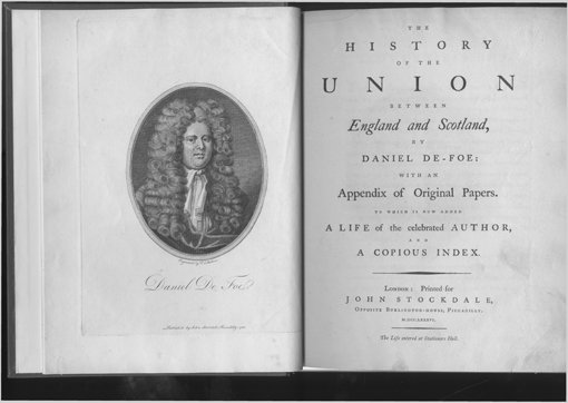 The history of the union between England and Scotland by Daniel Defoe, 1786
