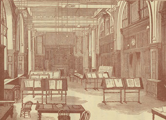 News room at the Athenæum.