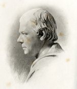Sketch of bust of Walter Scott. From David Douglas (ed.), Familiar Letters of Sir Walter Scott, Volume 1. (Edinburgh 1894)