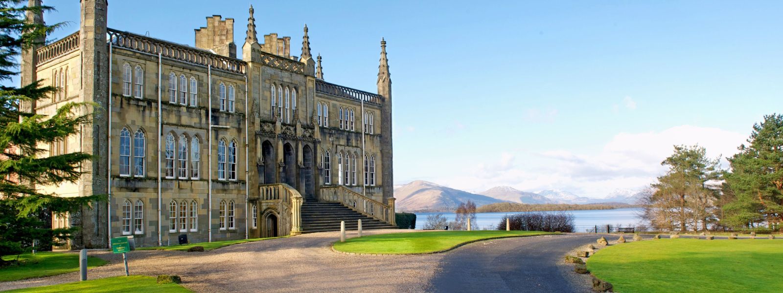Ross Priory with Loch Lomond in the background Ross Priory with Loch Lomond in the background