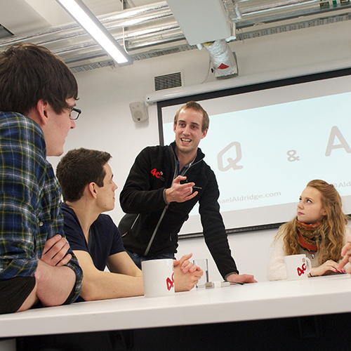 Design, Manufacture & Engineering Management students in discussion Design, Manufacture & Engineering Management students in discussion