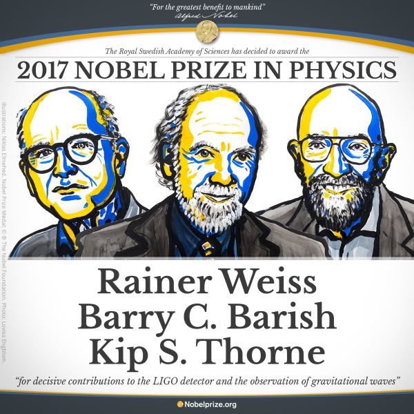 Nobel Prize in Physics 2017 (c) The Nobel Foundation Nobel Prize in Physics 2017 (c) The Nobel Foundation