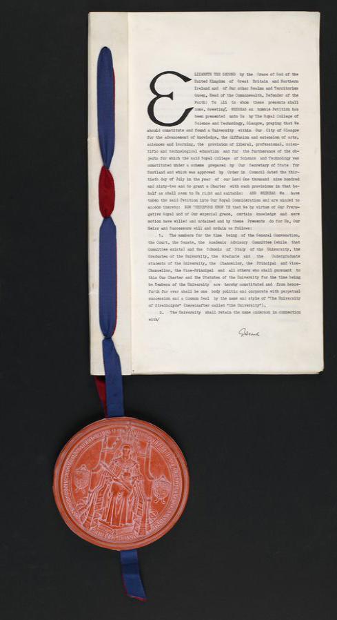 Strathclyde Royal Charter. Strathclyde Royal Charter.