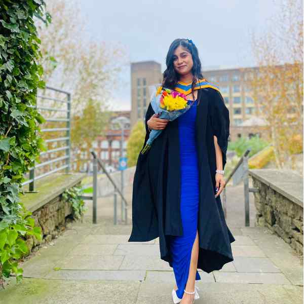 MSc Biomedical Sciences student at graduation MSc Biomedical Sciences student at graduation