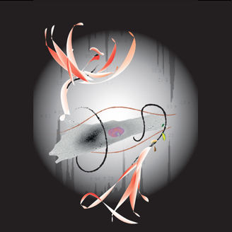 An artistic representation of metabolomics research into cancer therapies