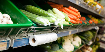 vegetables boxes in a supermarket