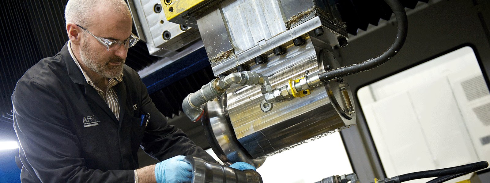 Man working in Advanced Forming Research Centre