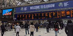 Glasgow Central train station COP26