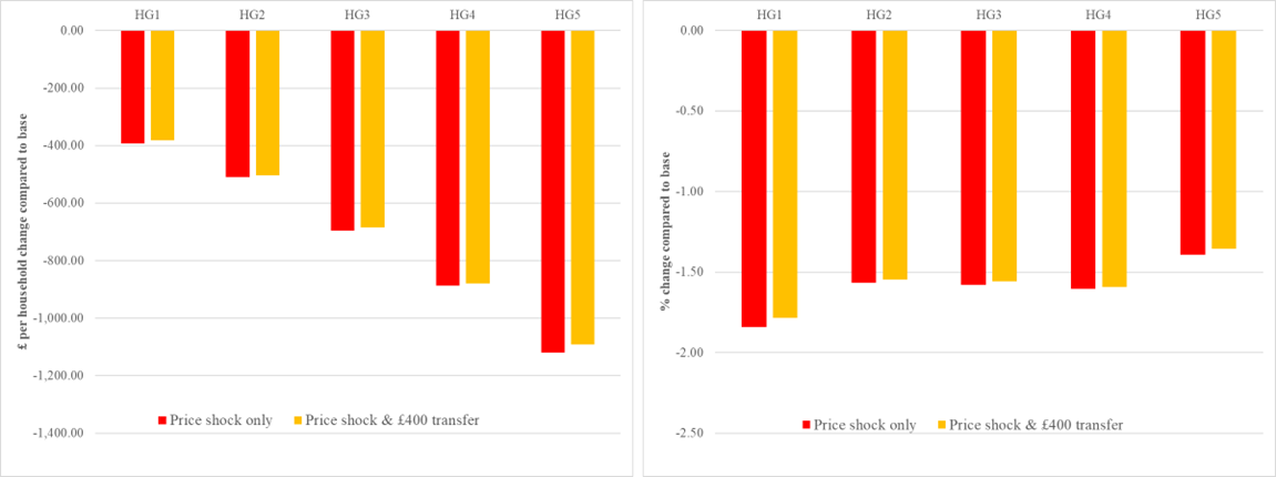 Impact of energy price shocks and Energy Grant Payment on households 2023