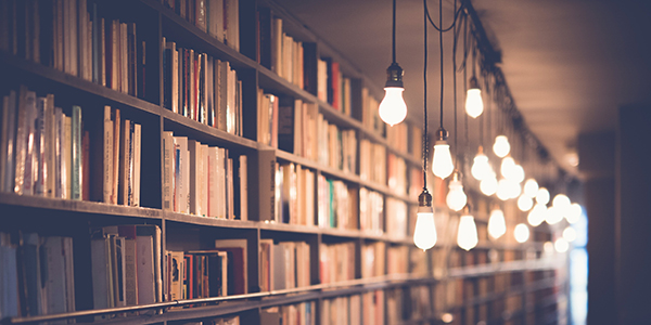 Many books on a shelf