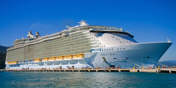 cruise ship in the ocean