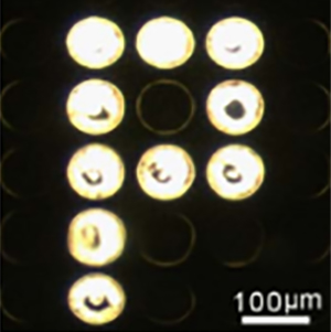 Colour-tuneable inorganic micro-display