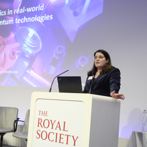 Prof Hastie presenting at Royal Society