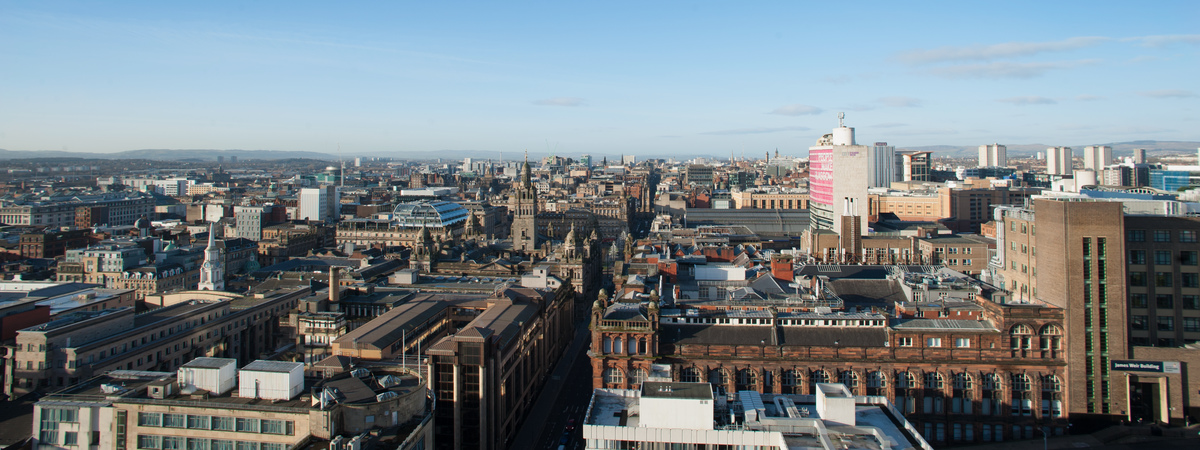 View of Glasgow city centre