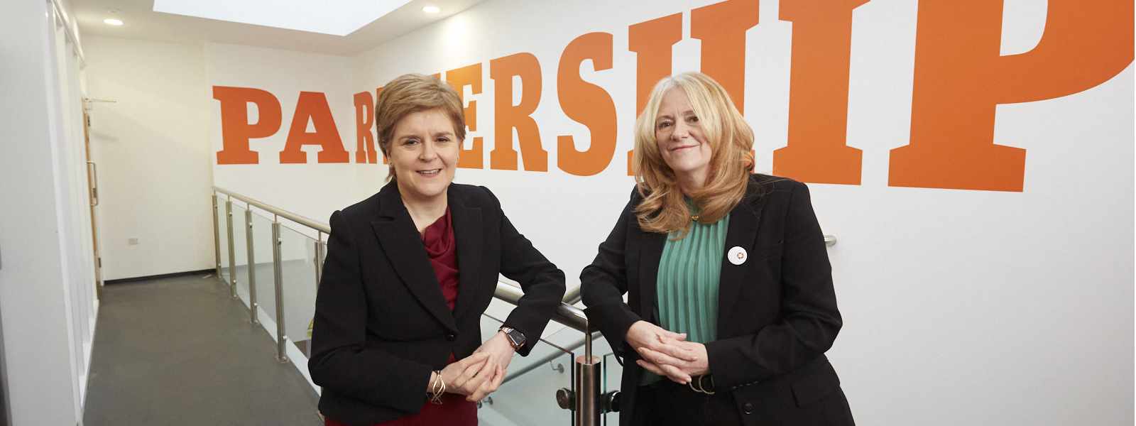 Nicola Sturgeon MSP with Dr Jacqueline Redmond, PNDC Executive Director