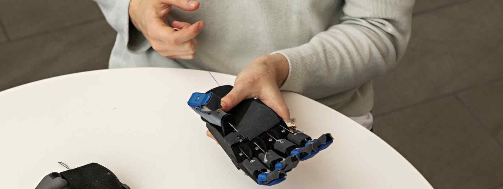 The robotic, prosthetic hand designed by Metacarpal