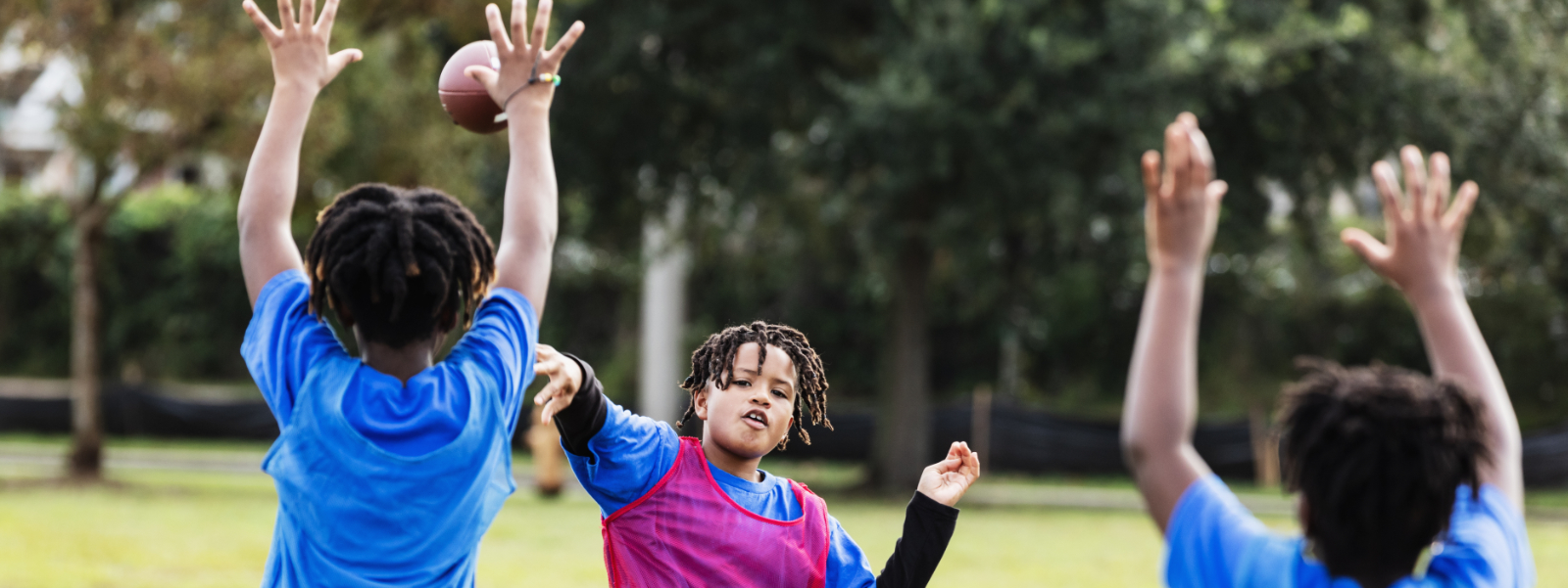 Children playing with a ball.