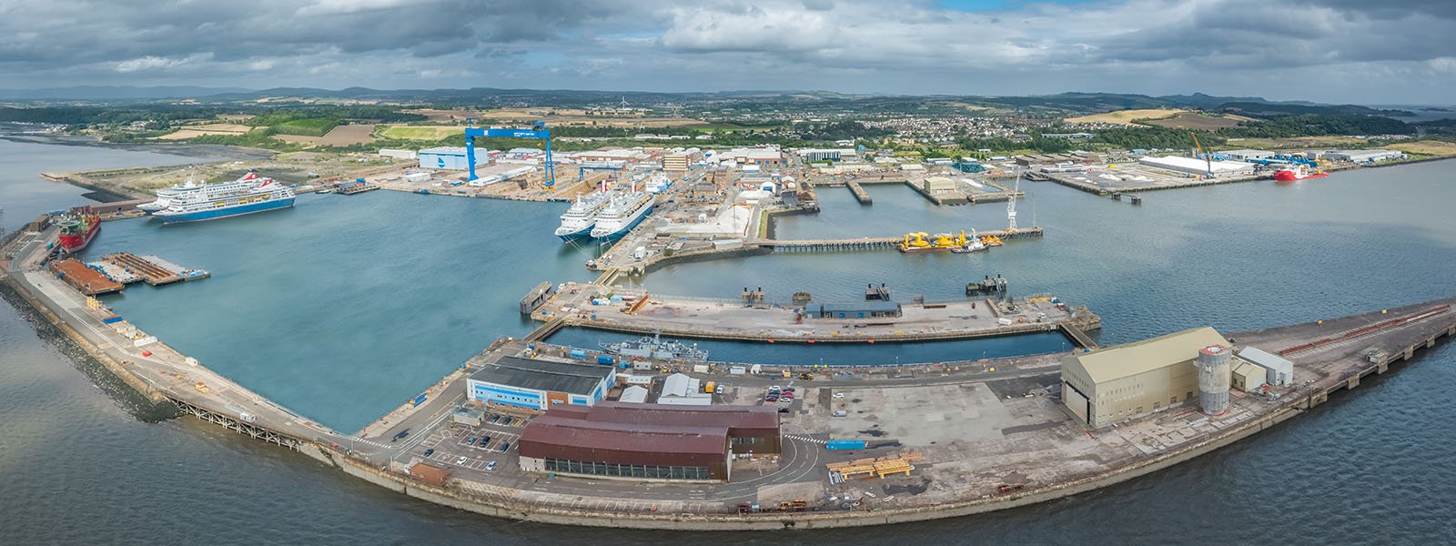Aerial shot of Rosyth Aerial shot of Rosyth