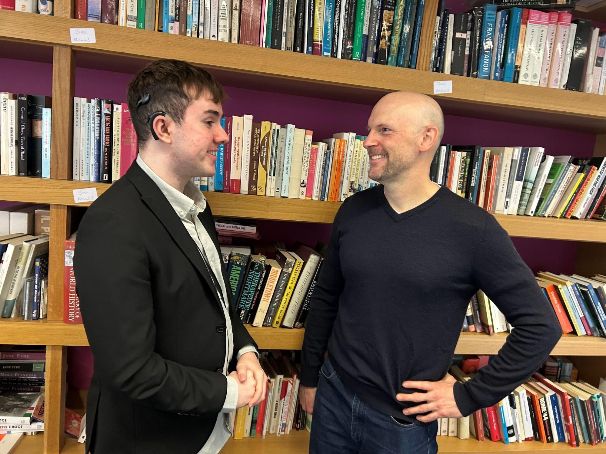 Andrew Pettigrew with Dr Matt Smith