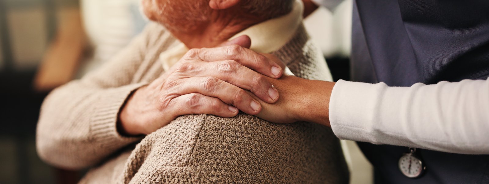 A person with dementia and their carer
