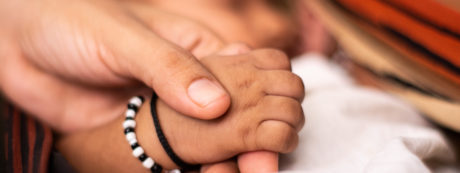 Newborn baby's hand