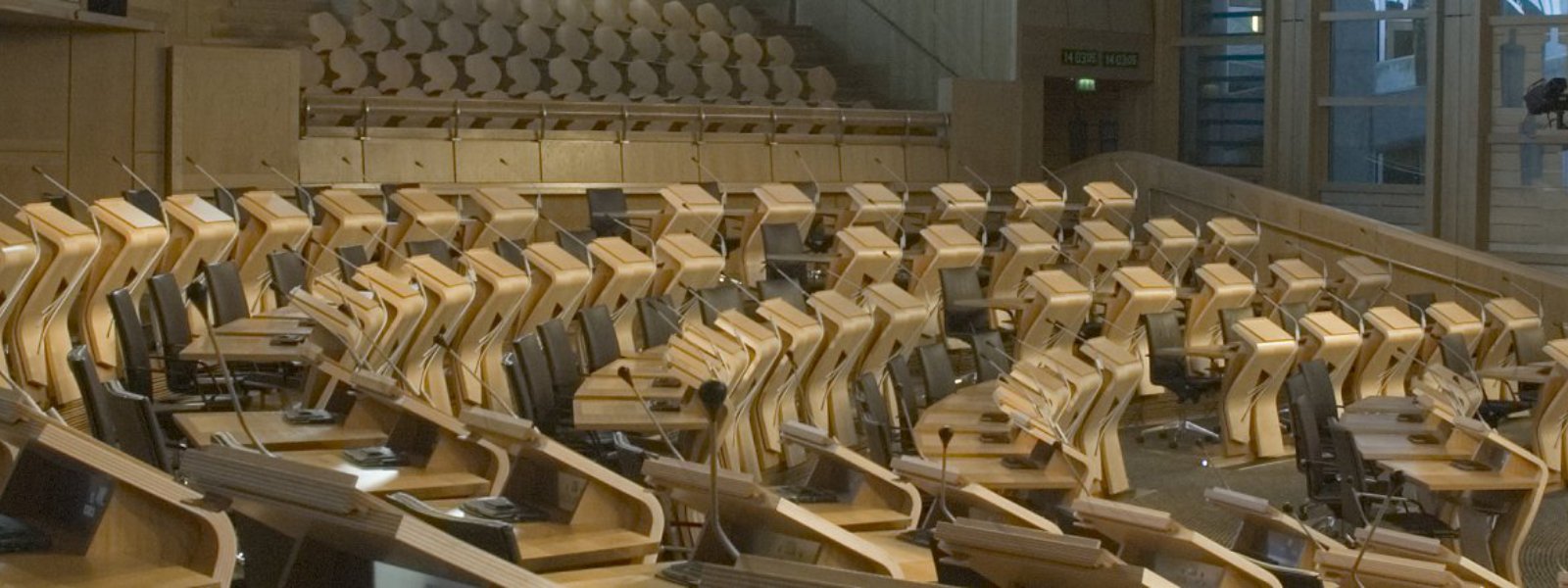 Scottish Parliament debating chamber