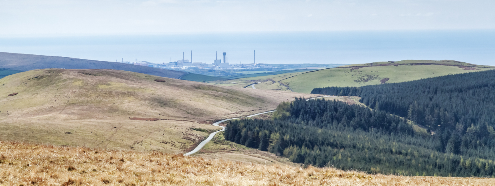 View across to the Sellafield Nuclear Power Plant in Cumbria