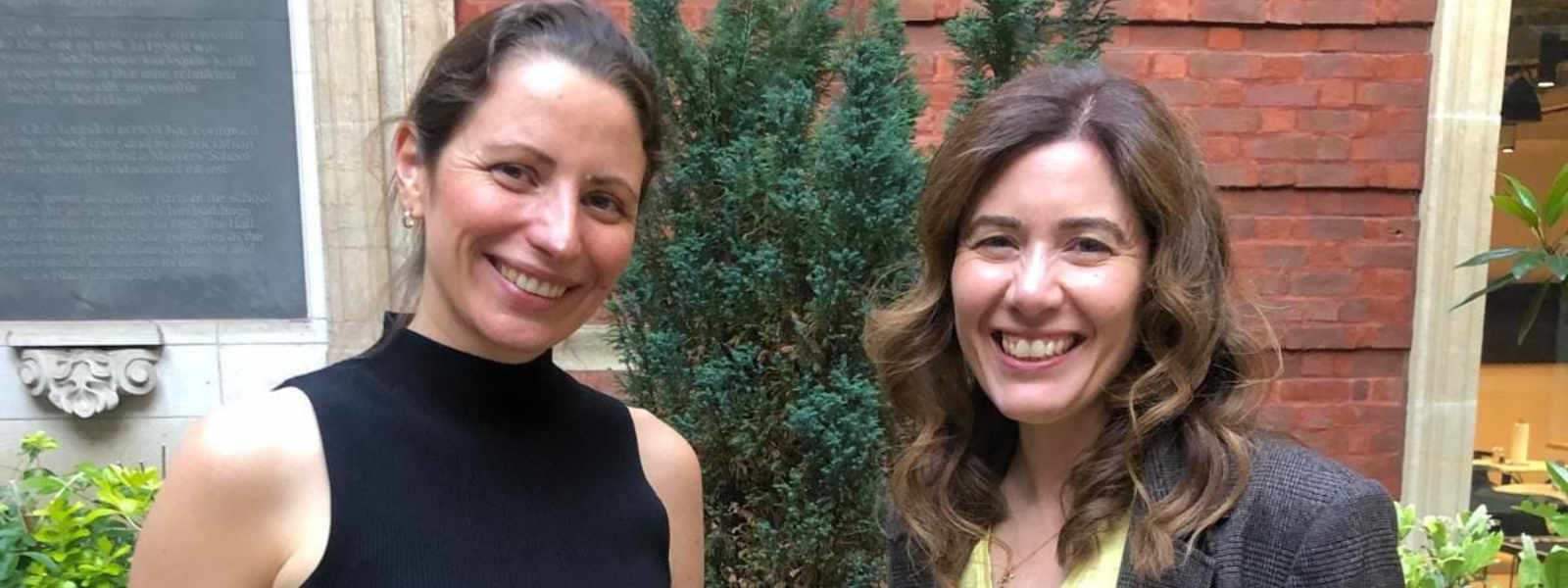 Professors Stefanie Reher and Elizabeth Evans.