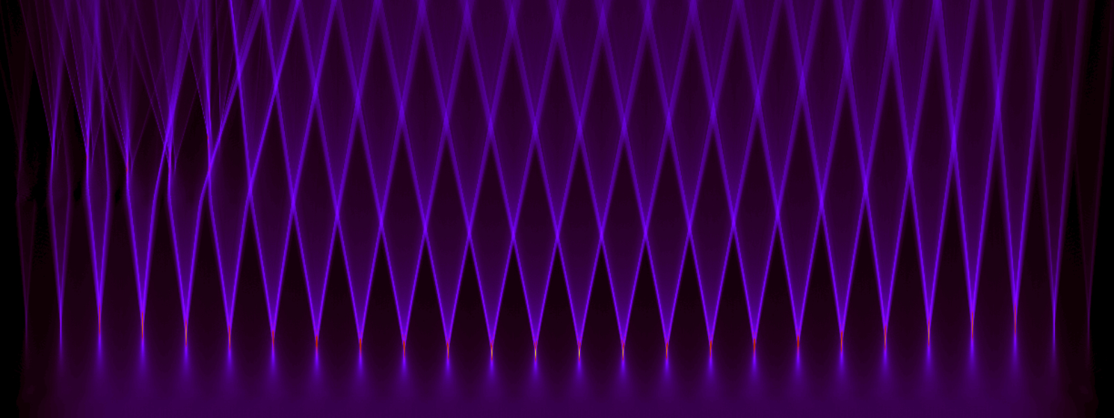 A plasma photonic structure, only a few tens of microns wide, evolving over several picoseconds. Image by University of Strathclyde.
