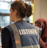 One of the Hear to Listen volunteers