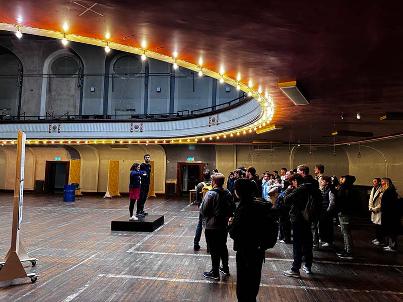 Strathclyde students at Leith Theatre.