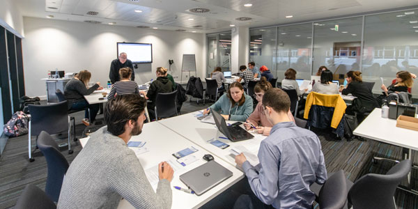 Delegates in a conference room in the Technology and Innovation Centre.  Photo: Lucy Knott