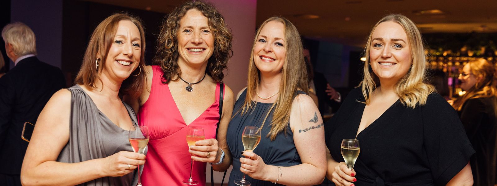 The Conferencing and Events Team enjoy an awards drinks reception.  Photo: Connor Mollison