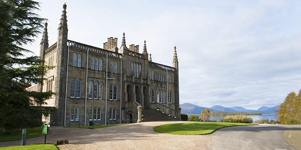 Ross Priory with Loch Lomond in the background
