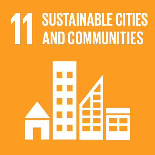 UN SDG 11 - Sustainable Cities and Communities logo