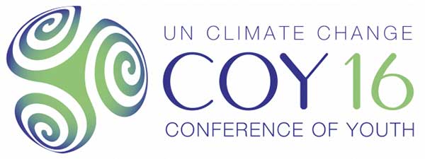 Logo: UN Climate Change - COY 16 - Conference of Youth 