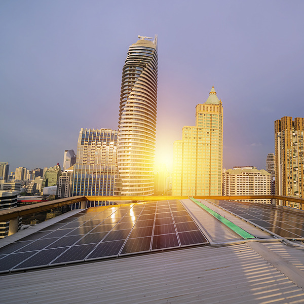 Skyline with solar panels600x600