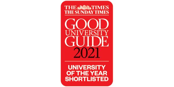 The Times / The Sunday Times Good University Guide 2021. University of the Year shortlisted.