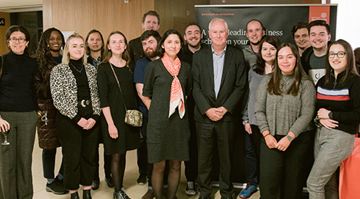 Students with Sir Mark Lyall Grant, UK National Security Adviser 2015-17